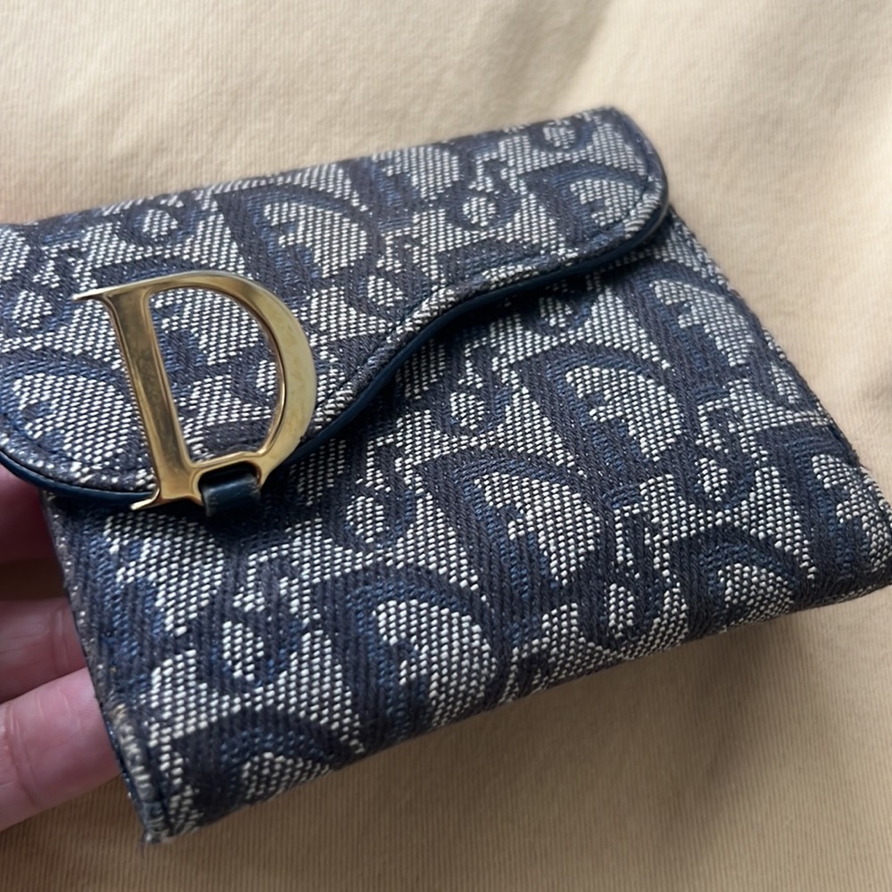 🔥DIOR saddle denim compact wallet vintage - Picture 12 of 12
